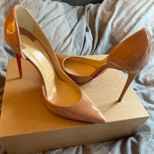 Brand new, Christian Louboutin, Iriza 100 Patent Nude Size 37